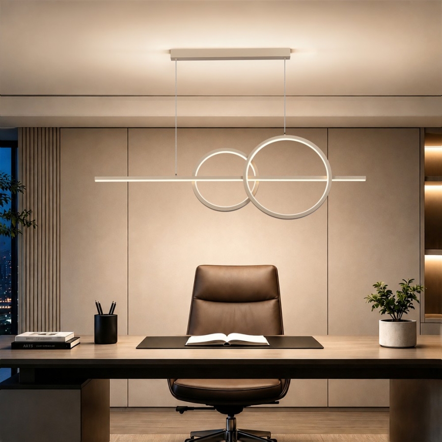 BRILAGI - LED dimmelhető csillár zsinóron SIGNATURE LED/53W/230V 3000-6000K 120 cm bézs+ távirányítóval