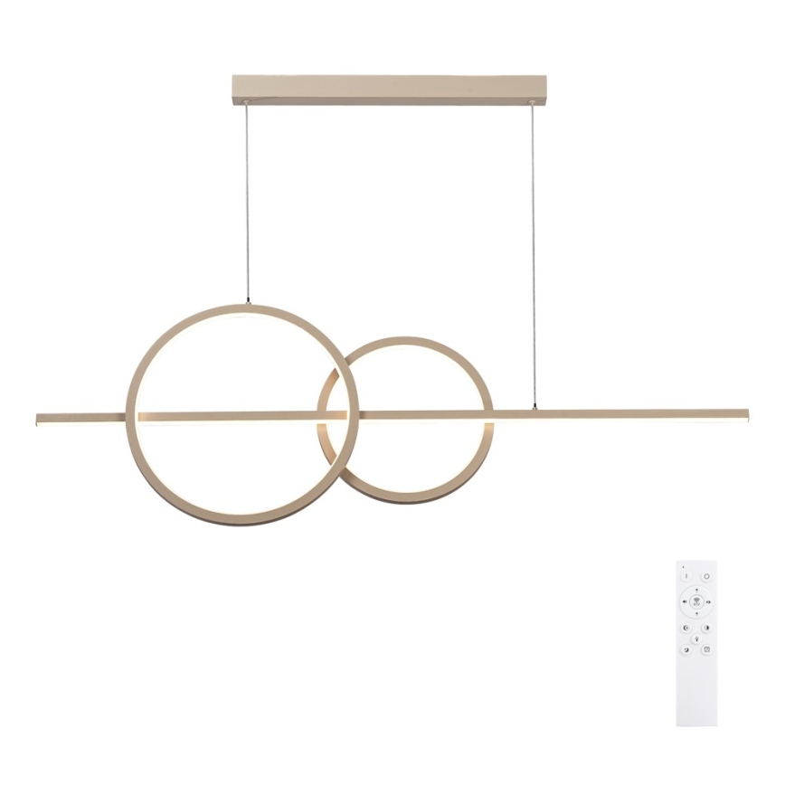 BRILAGI - LED dimmelhető csillár zsinóron SIGNATURE LED/53W/230V 3000-6000K 120 cm bézs+ távirányítóval