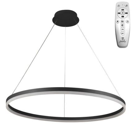 Brilagi - LED Dimmelhető csillár zsinóron CIRCLE LED/55W/230V 3000-6500K fekete + távirányítás