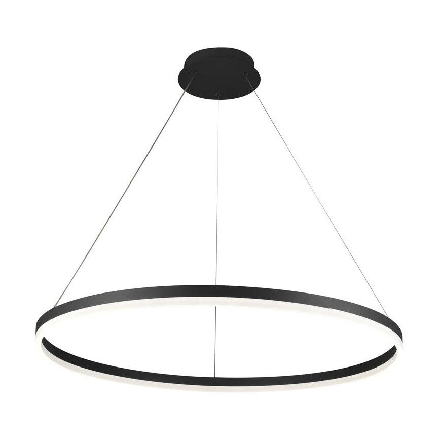 Brilagi - LED Dimmelhető csillár zsinóron CIRCLE LED/55W/230V 3000-6500K fekete + távirányítás