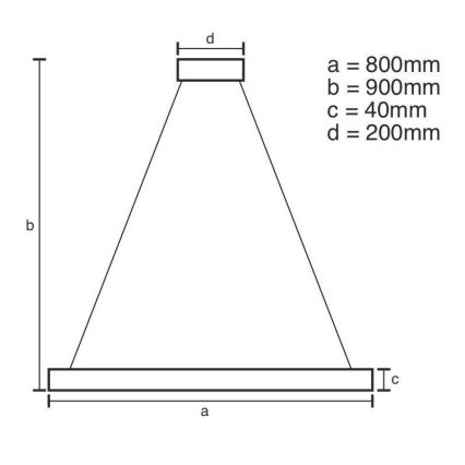 Brilagi - LED Dimmelhető csillár zsinóron CIRCLE LED/55W/230V 3000-6500K fekete + távirányítás