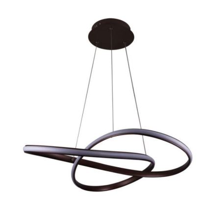 Brilagi - LED Dimmelhető csillár zsinóron COSMOWAVE LED/70W/230V 3000-6500K barna + távirányítás