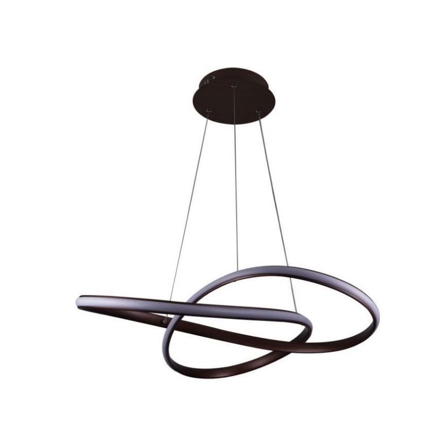 Brilagi - LED Dimmelhető csillár zsinóron COSMOWAVE LED/70W/230V 3000-6500K barna + távirányítás