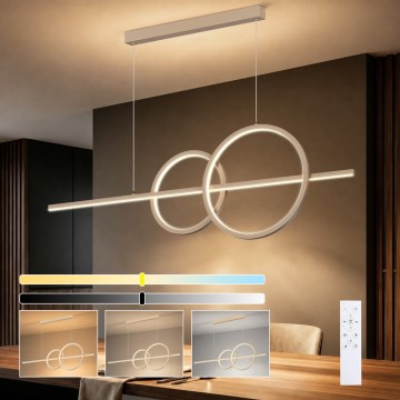 BRILAGI - LED dimmelhető csillár zsinóron SIGNATURE LED/53W/230V 3000-6000K 120 cm bézs+ távirányítóval