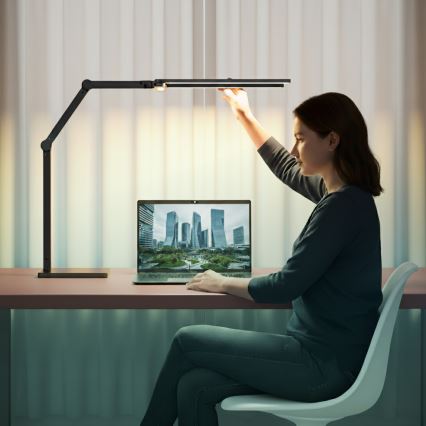 Brilagi - LED dimmelhető, érintésvezérelt asztali lámpa VARIO LED/24W/230V 3000-6500K CRI 92 fekete