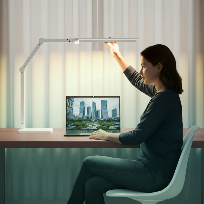 Brilagi - LED fényerőszabályozható érintésvezérlésű asztali lámpa VARIO LED/24W/230V 3000-6500K CRI 92 fehér