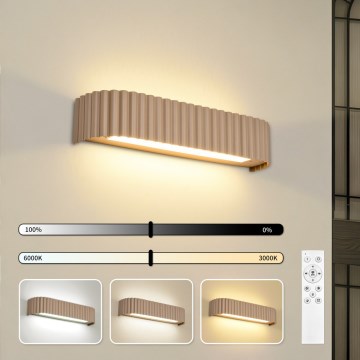 Brilagi - LED dimmelhető fali lámpa FALCON MODERN LED/14W/230V 3000-6000K 40 cm bézs + távirányító