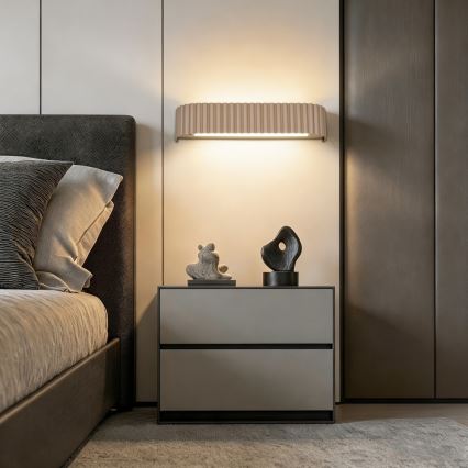 Brilagi - LED dimmelhető fali lámpa FALCON MODERN LED/14W/230V 3000-6000K 40 cm bézs + távirányító