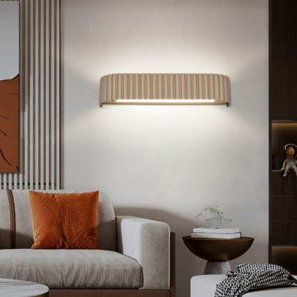 Brilagi - LED dimmelhető fali lámpa FALCON MODERN LED/14W/230V 3000-6000K 40 cm bézs + távirányító