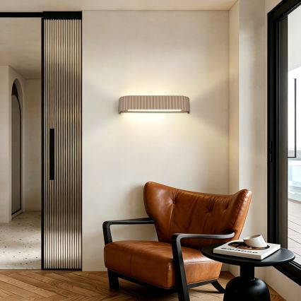 Brilagi - LED dimmelhető fali lámpa FALCON MODERN LED/14W/230V 3000-6000K 40 cm bézs + távirányító