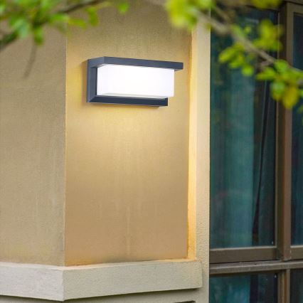 Brilagi - LED fényerőszabályozható kültéri fali lámpa BRICKY 1xE27/6W/230V 2700-6500K IP54 antracit
