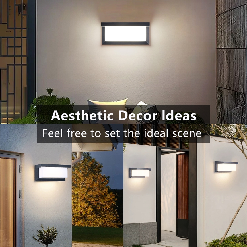 Brilagi - LED fényerőszabályozható kültéri fali lámpa BRICKY 1xE27/6W/230V 2700-6500K IP54 antracit