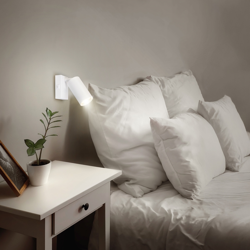 Brilagi - LED RGBW fényerőszabályozható fali spotlámpa SELE 1xGU10/4,8W/230V 3000K fehér + távirányító