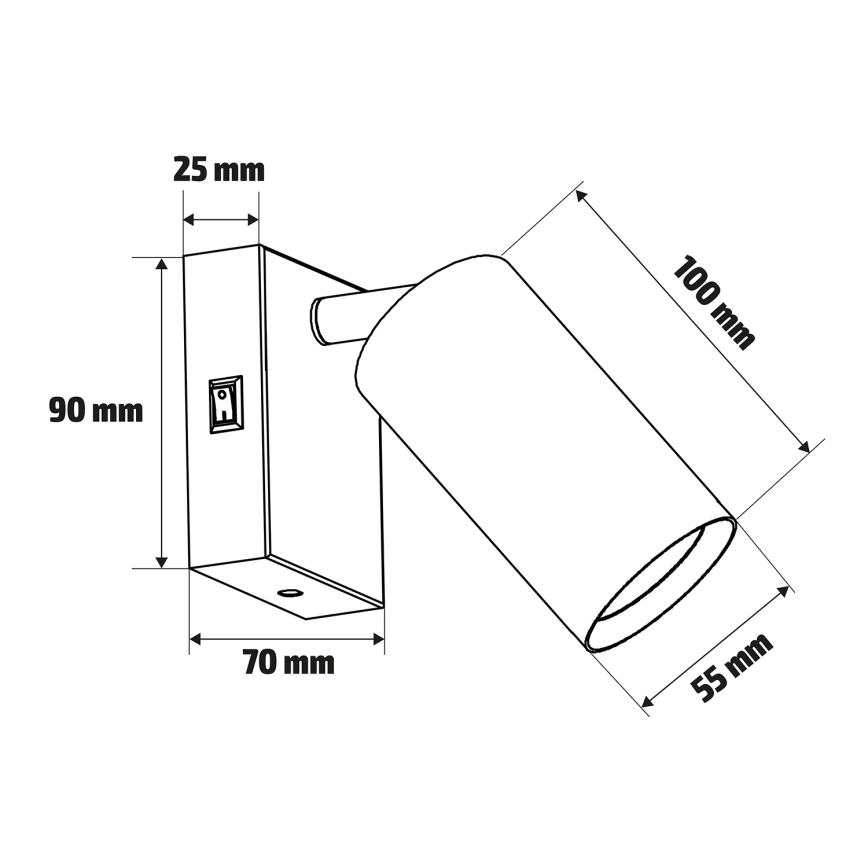 Brilagi - LED RGBW fényerőszabályozható fali spotlámpa SELE 1xGU10/6W/230V 3000K fehér + távirányító