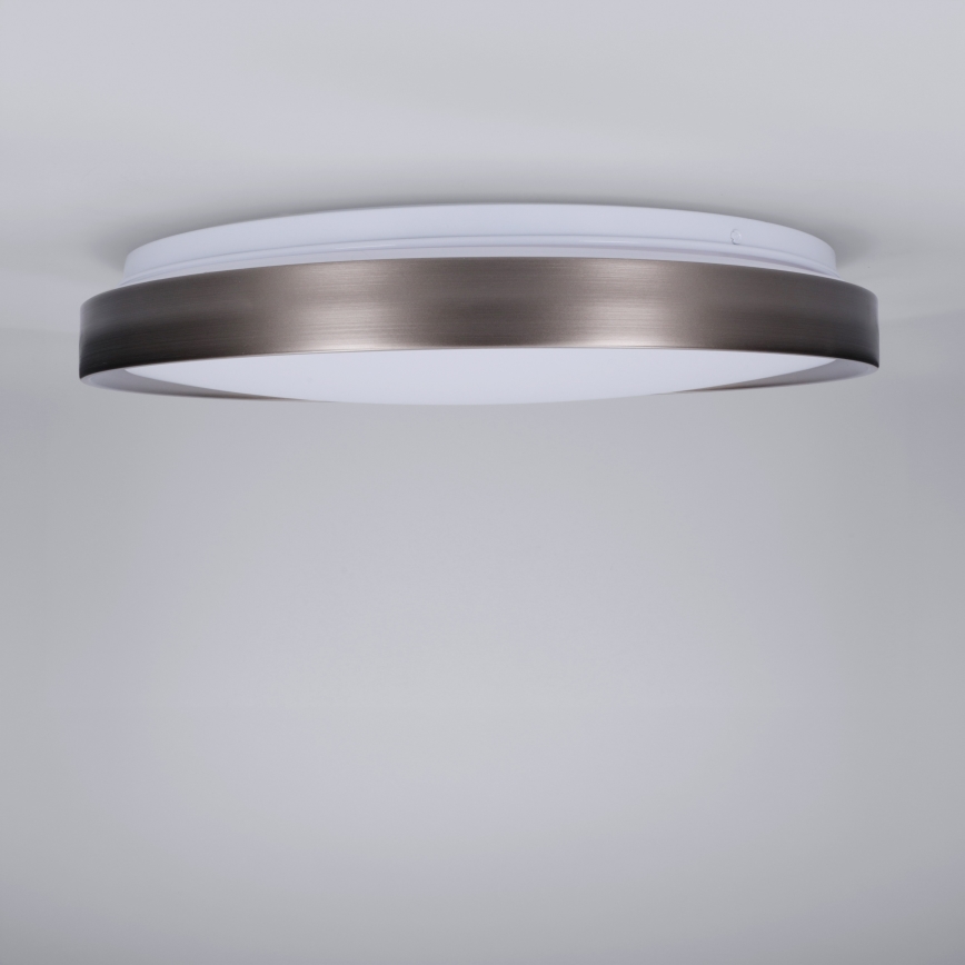Brilagi - FANCIA LED dimmelhető mennyezeti lámpatest LED/48W/230V 3000-6500K átm. 39 cm ezüstszínű + távirányítóval