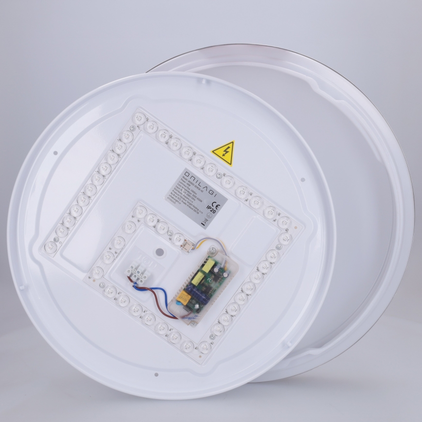 Brilagi - FANCIA LED dimmelhető mennyezeti lámpatest LED/48W/230V 3000-6500K átm. 39 cm ezüstszínű + távirányítóval