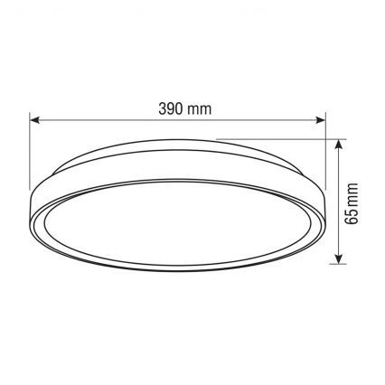 Brilagi - FANCIA LED dimmelhető mennyezeti lámpatest LED/48W/230V 3000-6500K átm. 39 cm ezüstszínű + távirányítóval