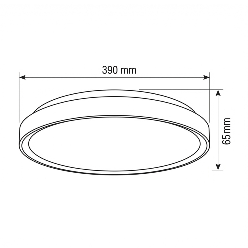 Brilagi - FANCIA LED dimmelhető mennyezeti lámpatest LED/48W/230V 3000-6500K átm. 39 cm ezüstszínű + távirányítóval
