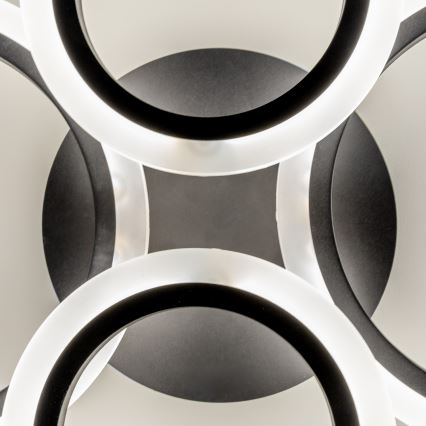 Brilagi - LED Dimmelhető felületre szerelhető csillár ORBITS LED/50W/230V 3000-6500K antracit + távirányítás