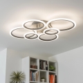 Brilagi - LED Dimmelhető felületre szerelhető csillár ORBITS LED/85W/230V 3000-6500K antracit + távirányítás