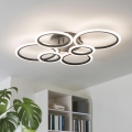 Brilagi - LED Dimmelhető felületre szerelhető csillár ORBITS LED/85W/230V 3000-6500K fekete + távirányítás