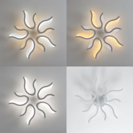 Brilagi - LED Dimmelhető felületre szerelhető csillár TWIST LED/65W/230V 3000-6500K fehér + távirányítás