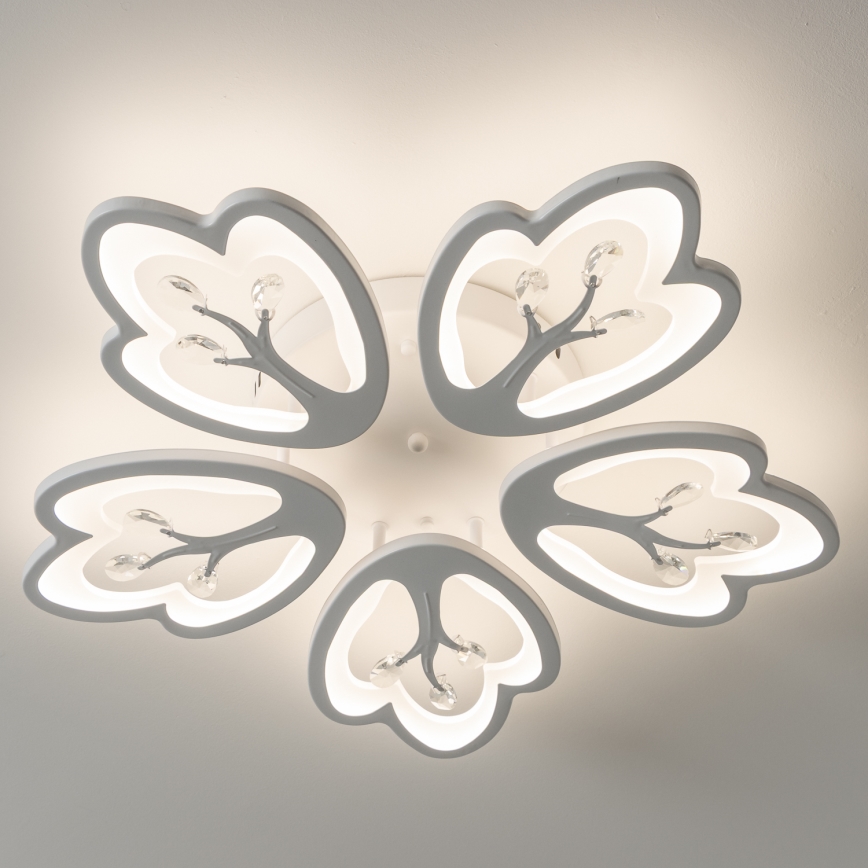 Brilagi - LED Dimmelhető felületre szerelhető csillár TWIST LED/80W/230V 3000-6500K fehér + távirányítás