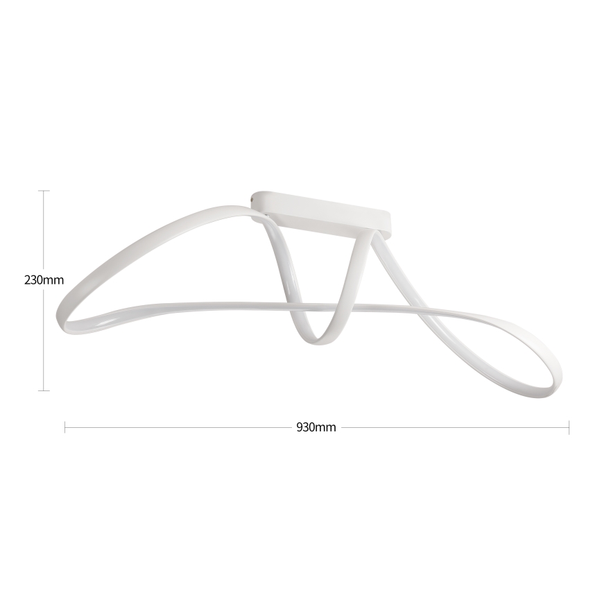 Brilagi - Dimmelhető, felületre szerelhető LED csillár TWISTER LED/60W/230V 3000-6000K fehér + távirányító