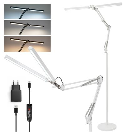 Brilagi - LED dimmelhető rugalmas állólámpa VARIO LED/14W/230V 3000-6000K 157 cm fehér