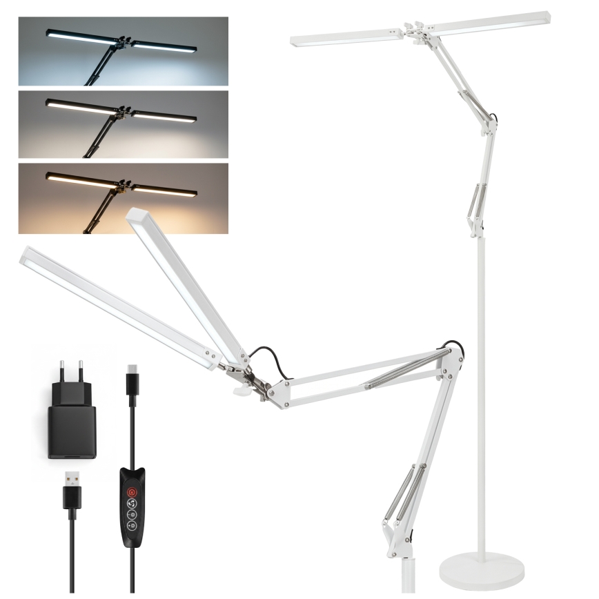 Brilagi - LED dimmelhető rugalmas állólámpa VARIO LED/14W/230V 3000-6000K 157 cm fehér
