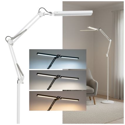 Brilagi - LED dimmelhető rugalmas állólámpa VARIO LED/14W/230V 3000-6000K 157 cm fehér