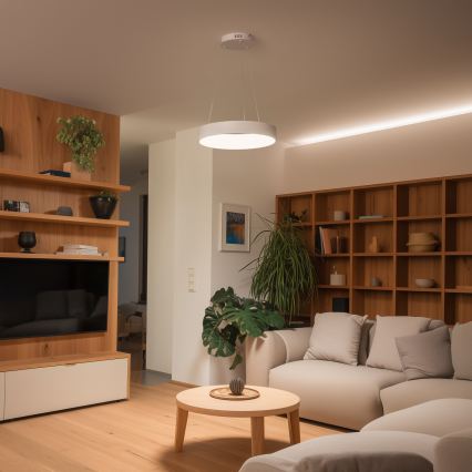 Brilagi - LED fényerőszabályozható kábeles függőlámpa FALCON II LED/67W/230V 3000-6500K átm. 40 cm fehér + távirányító