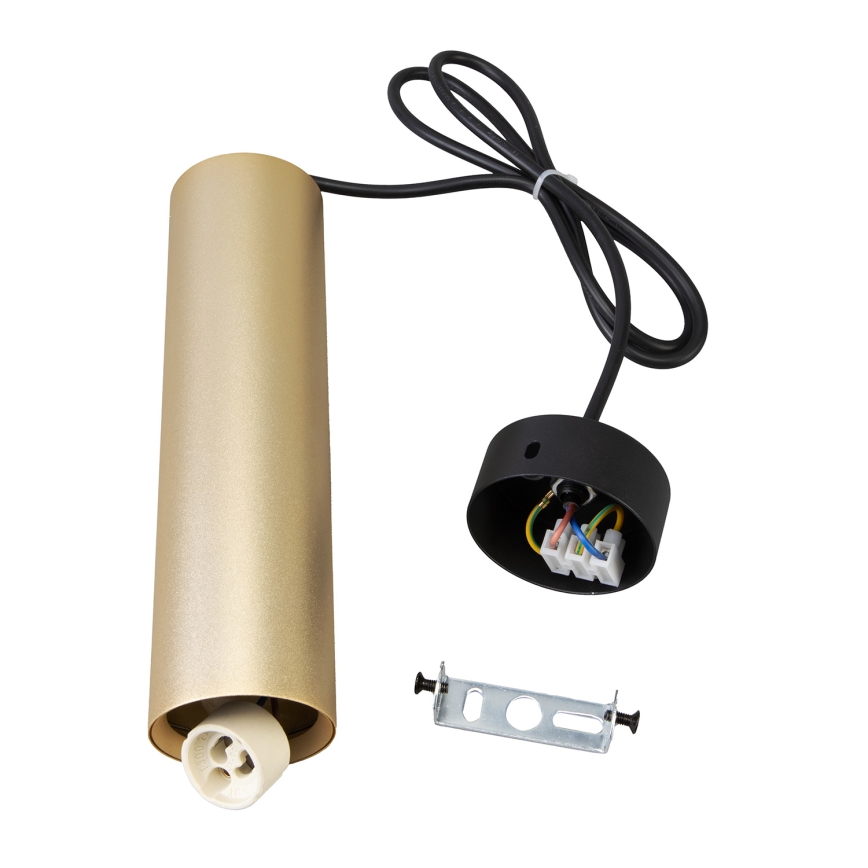 Brilagi - dimmelhető LED RGBW zsinóros függeszték SELE 1xGU10/4,8W/230V 3000K fekete/arany + távirányító