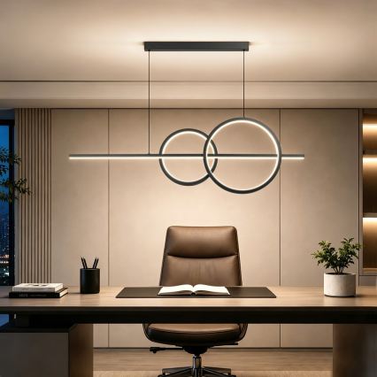 BRILAGI - LED fényerőszabályozható kábeles függőlámpa SIGNATURE LED/53W/230V 3000-6000K 120 cm fekete + távirányító