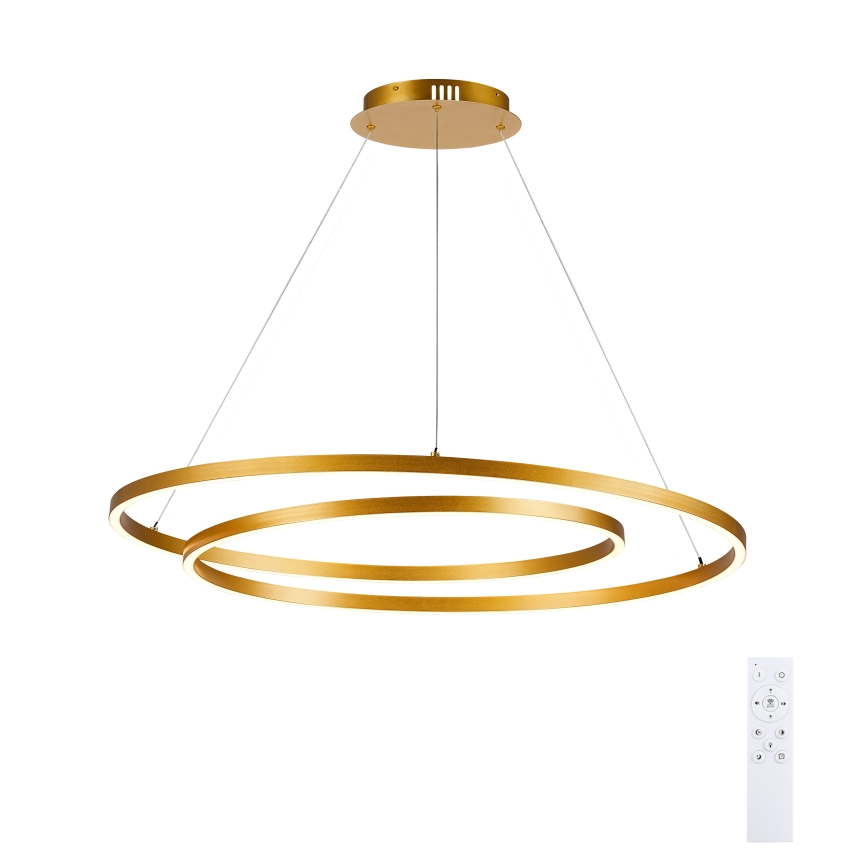 Brilagi - TWISTER LED dimmelhető függeszték kábelen LED/105W/230V 3000–6000K, Ø 100 cm, arany + távirányító