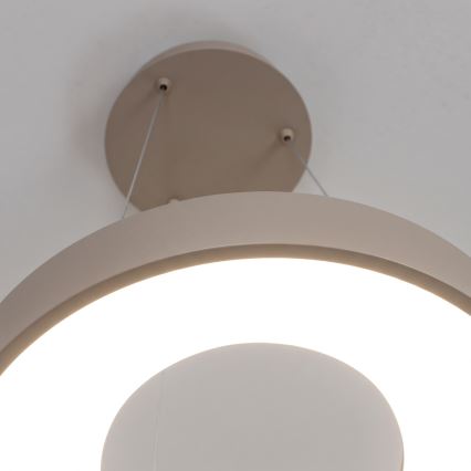 BRILAGI - LED fényerőszabályozható függeszték kábelen FALCON II LED/67W/230V 3000-6500K átm. 40 cm bézs + távirányító