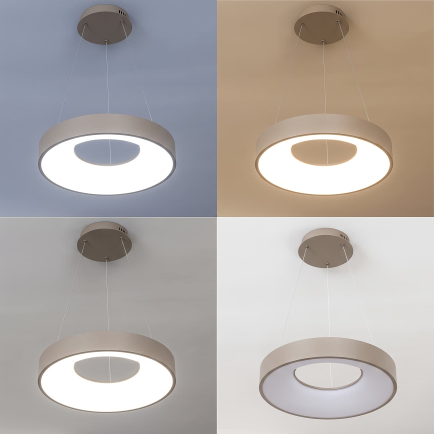 BRILAGI - LED fényerőszabályozható függeszték kábelen FALCON II LED/67W/230V 3000-6500K átm. 40 cm bézs + távirányító