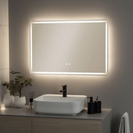 Brilagi - BELLA LED/19W/230V fürdőszobai fűthető tükör 60x90 cm IP44 CRI 90 dimmelhető + CCT