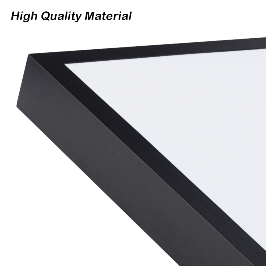 Brilagi - Dimmelhető LED fürdőszobai mennyezeti lámpatest FRAME SMART LED/96W/230V 120x60 cm 3000-6000K IP44 fekete + távirányító