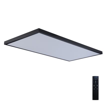 Brilagi - Dimmelhető LED fürdőszobai mennyezeti lámpatest FRAME SMART LED/96W/230V 120x60 cm 3000-6000K IP44 fekete + távirányító