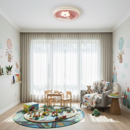 Brilagi - LED fényerőszabályozható gyerekszoba mennyezeti lámpa BUNNY LED/83W/230V 3000-6000K átmérő 49 cm + távirányító