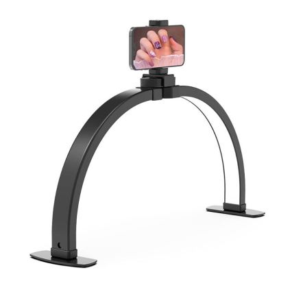 Brilagi - Dimmelhető íves LED asztali lámpa tartóval RADIO LED/25W/24/230V 3000/4000/6500K fekete