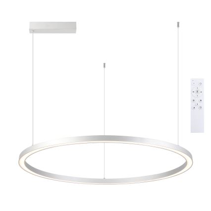 Brilagi - PORTOFINO dimmelhető LED csillár kábelen, LED/60W/230V, 3000–6000K, Ø 80 cm, ezüst, távirányítóval