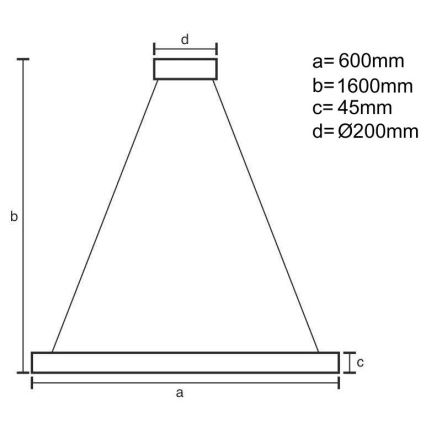 Brilagi - LED fényerőszabályozható, kábelre függeszthető CIRCLE csillár LED/85W/230V 3000-6500K átm. 60 cm fekete/arany + távirányító