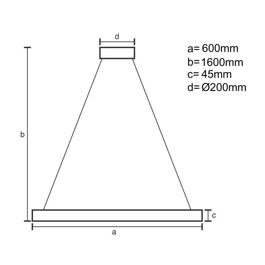 Brilagi - LED fényerőszabályozható, kábelre függeszthető CIRCLE csillár LED/85W/230V 3000-6500K átm. 60 cm fekete/arany + távirányító