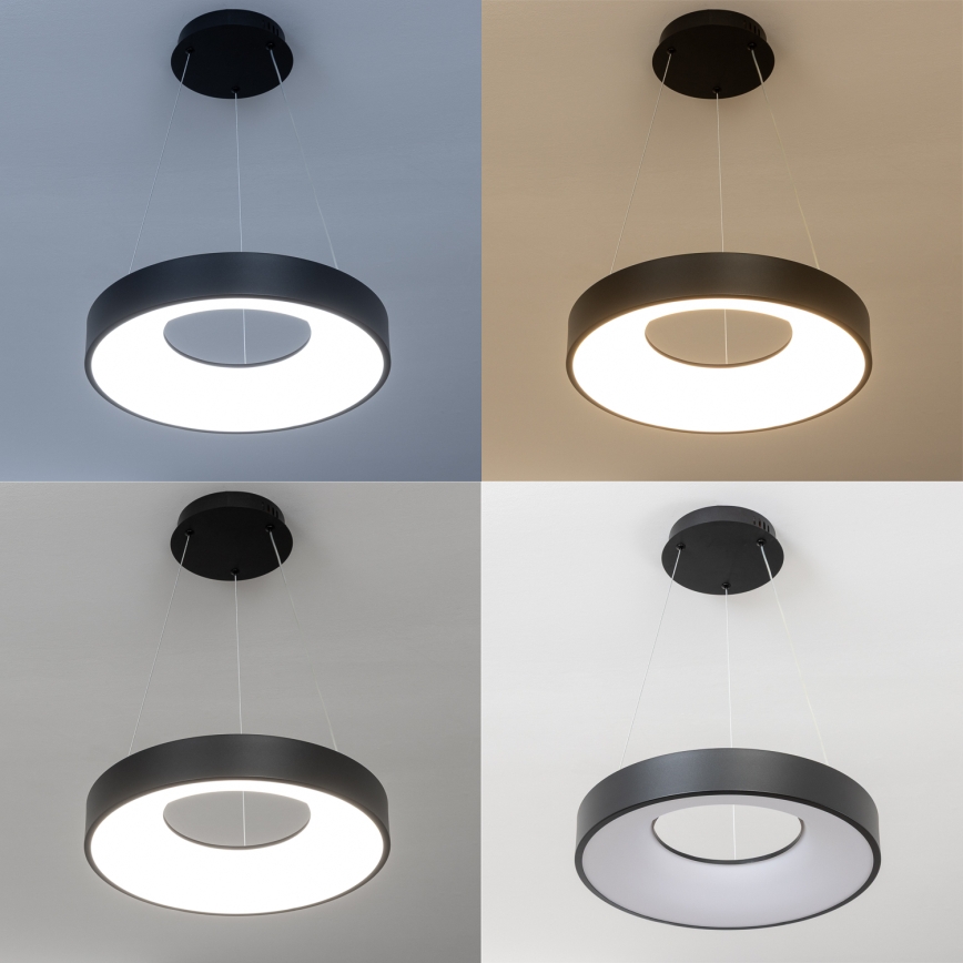 Brilagi - LED fényerőszabályozható függőlámpa kábelen FALCON II LED/67W/230V 3000-6500K átm. 40 cm fekete + távirányítóval