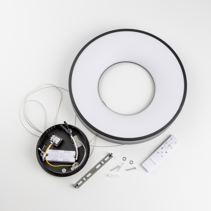 Brilagi - LED fényerőszabályozható függőlámpa kábelen FALCON II LED/67W/230V 3000-6500K átm. 40 cm fekete + távirányítóval