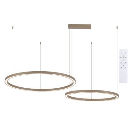 Brilagi - PORTOFINO LED dimmelhető kábeles csillár LED/98W/230V 3000-6000K bézs + távirányító