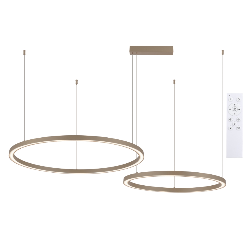 Brilagi - PORTOFINO LED dimmelhető kábeles csillár LED/98W/230V 3000-6000K bézs + távirányító
