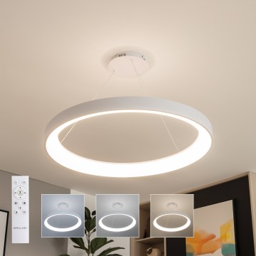 Brilagi - LED Dimmelhető kábeles függeszték FALCON II LED/108W/230V 3000-6500K Ø 80 cm fehér + távirányítóval